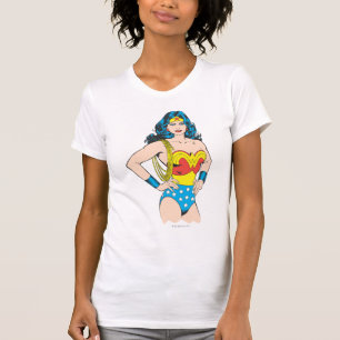 Wonder Woman Vintage Pose mit Lasso T-Shirt