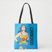 Wonder Woman | Vintage Pose mit Lasso Tasche (Vorderseite)