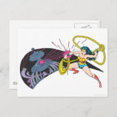 Wonder Woman vs Robot Postkarte (Vorne/Hinten)