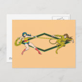 Wonder Woman vs The Cheetah Postkarte (Vorne/Hinten)