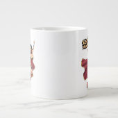 Wonder Woman Wearing Cape Jumbo-Tasse (Vorderseite)