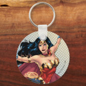 Wonder Woman Wearing Cape Schlüsselanhänger (Vorderseite)