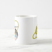 Wonder Woman with City Background Kaffeetasse (Mittel)