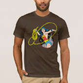 Wonder Woman with City Background T-Shirt (Vorderseite)