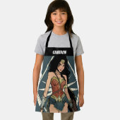Wonder Woman With Sword Comic Art Schürze (Insitu)