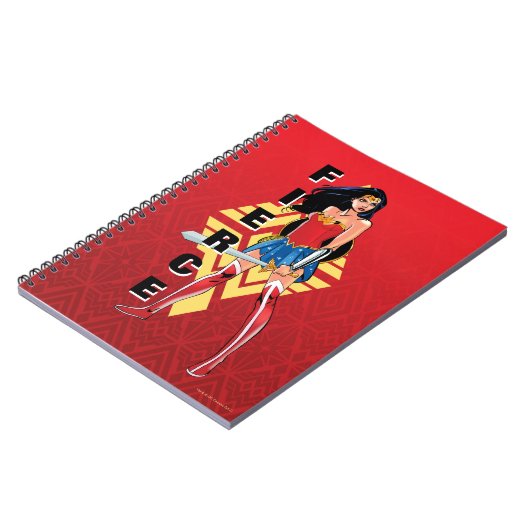 Wonder Woman with Sword - Fierce Notizblock (Linke Seite)
