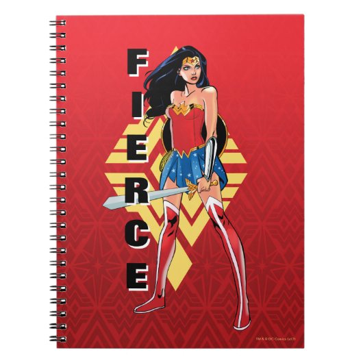 Wonder Woman with Sword - Fierce Notizblock (Vorderseite)