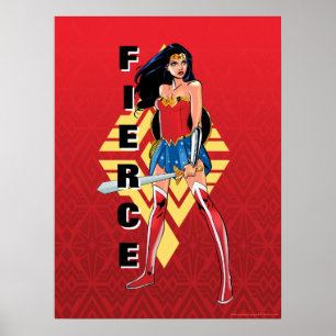 Wonder Woman with Sword - Fierce Poster