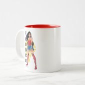 Wonder Woman with Sword - Fierce Zweifarbige Tasse (Vorderseite Links)