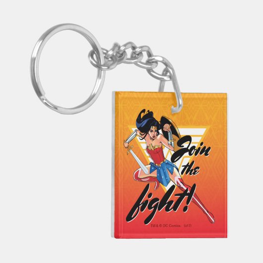 Wonder Woman With Sword - Join The Fight Schlüsselanhänger (Vorderseite links)
