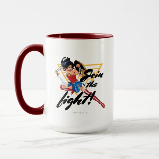 Wonder Woman with Sword - Join the Fight Tasse (Links)