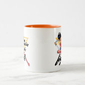 Wonder Woman with Sword - Join the Fight Zweifarbige Tasse (Mittel)