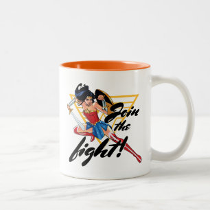 Wonder Woman with Sword - Join the Fight Zweifarbige Tasse