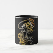 Wonder Woman Yellow Fade Tasse (Zentrum)