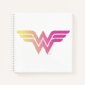 Wonder Woman Yellow-Pink Halftone Gradient Logo Notizblock (Vorderseite)