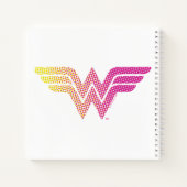 Wonder Woman Yellow-Pink Halftone Gradient Logo Notizblock (Rückseite)