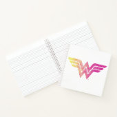 Wonder Woman Yellow-Pink Halftone Gradient Logo Notizblock (Innenseite)
