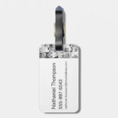 Wonder Woman Yellow-Pink Layered Silhouette Gepäckanhänger (Rückseite vertikal)