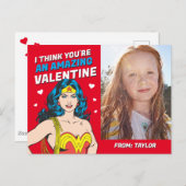 Wonder Woman | Zum Valentinstag Postkarte (Vorne/Hinten)