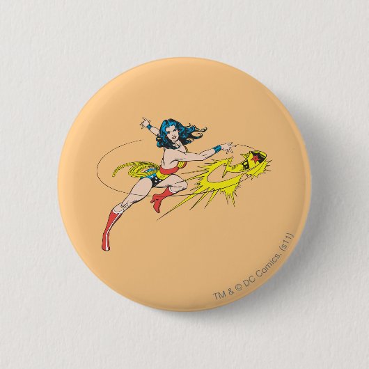 Wonder WomanThrows Crown Button (Vorderseite)