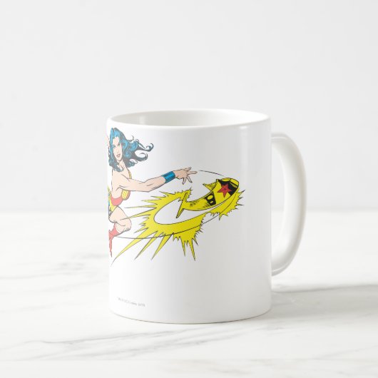 Wonder WomanThrows Crown Kaffeetasse (VorderseiteRechts)