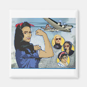 Wonder Women of Aviation Button Magnet (Vorne)