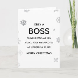 Wonderful Boss/Manager Christmas Karte