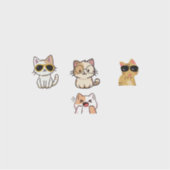 Wonderful Cats Aufkleber (Vorderseite)