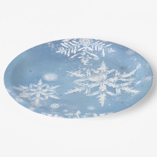 Wonderful Christmas Snow Pappteller (Schrägansicht)