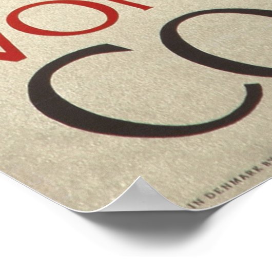 Wonderful Copenhagen Vintage Travel Poster (Ecke)