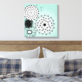 Wonderful Dandelions Blue Leinwanddruck (Insitu (Schlafzimmer))