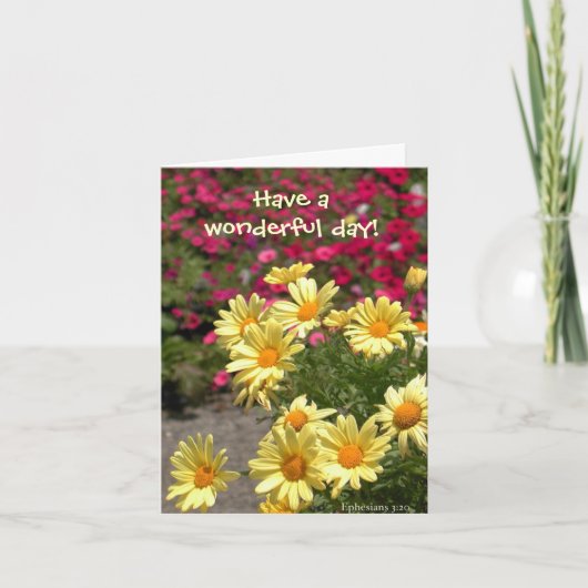 Wonderful Day! Karte (Vorderseite)