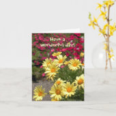 Wonderful Day! Karte (Gelbe Blume)