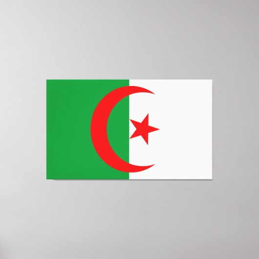 wonderful design of an algerian flag leinwanddruck (Vorderseite)