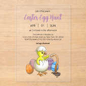 Wonderful Easter Egg Hunt Acryleinladungen (Vorderseite)