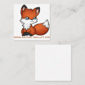 Wonderful Fox Quadratische Visitenkarte (Vorne/Hinten)
