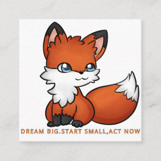 Wonderful Fox Quadratische Visitenkarte