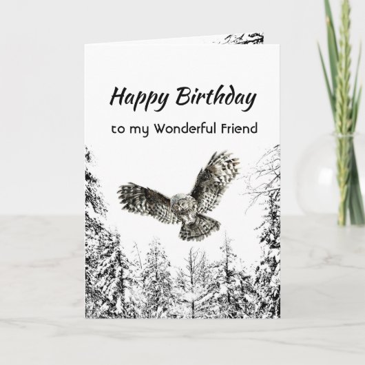 Wonderful Friend Birthday Nature Therapy Forest  Karte (Vorderseite)