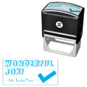 "WONDERFUL JOB!" + Benutzerdefinierter Lernname Se Permastempel (Beispiel)