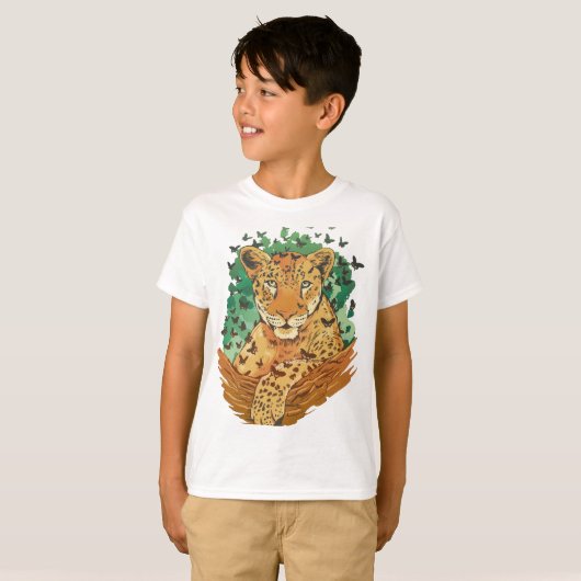 wonderful leopard design with a grandiose charisma T-Shirt (Vorne ganz)