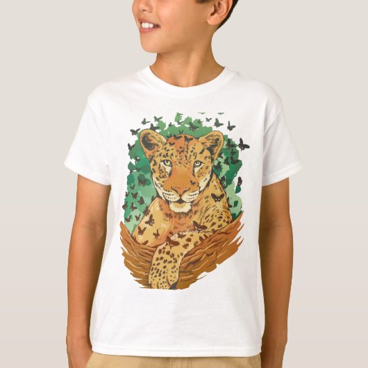 wonderful leopard design with a grandiose charisma T-Shirt (Vorderseite)