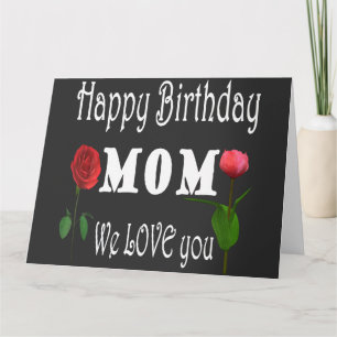 Wonderful Mom Birthday with cute Flower Design Karte