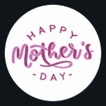 Wonderful motherday-design runder aufkleber<br><div class="desc">Wonderful design which is perfect as a gift for dear mum. Whether it's a birthday or Mother's Day,  give your mother something nice.</div>