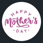Wonderful motherday-design runder aufkleber<br><div class="desc">Wonderful design which is perfect as a gift for dear mum. Whether it's a birthday or Mother's Day,  give your mother something nice.</div>