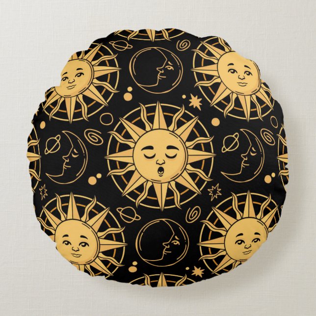 Wonderful Ring Pillow Rundes Kissen (Vorderseite)