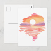 Wonderful Sunset Postkarte (Vorne/Hinten)