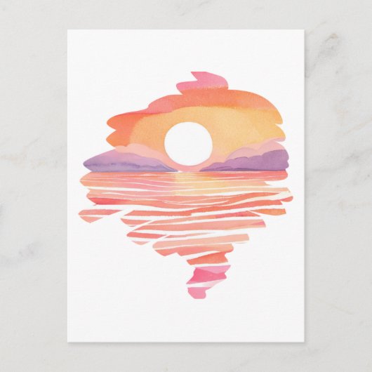 Wonderful Sunset Postkarte (Vorderseite)