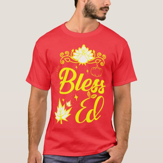 Wonderful Thanksgiving Commemorative Design T-Shirt (Vorderseite)