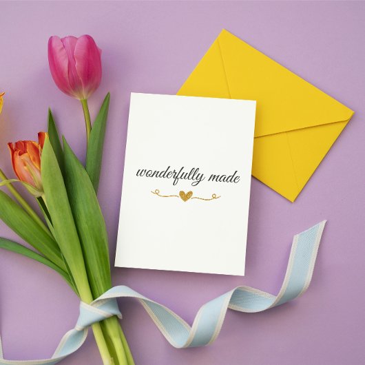 Wonderfully Made – Christian Valentine’s Day Card  Karte