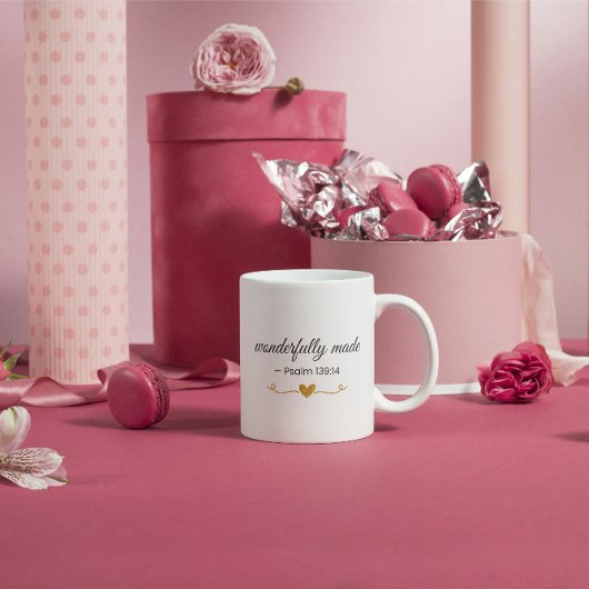 Wonderfully Made – Psalm 139:14 Mug Kaffeetasse